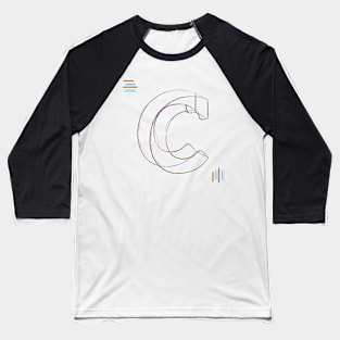 C - cmyk strokes Baseball T-Shirt